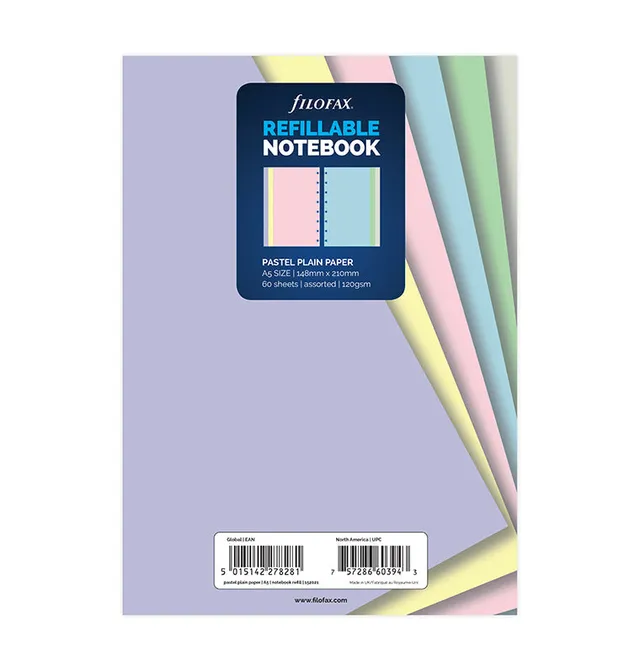 filofax-notebook-refill-a5-neutri-pastello image 1