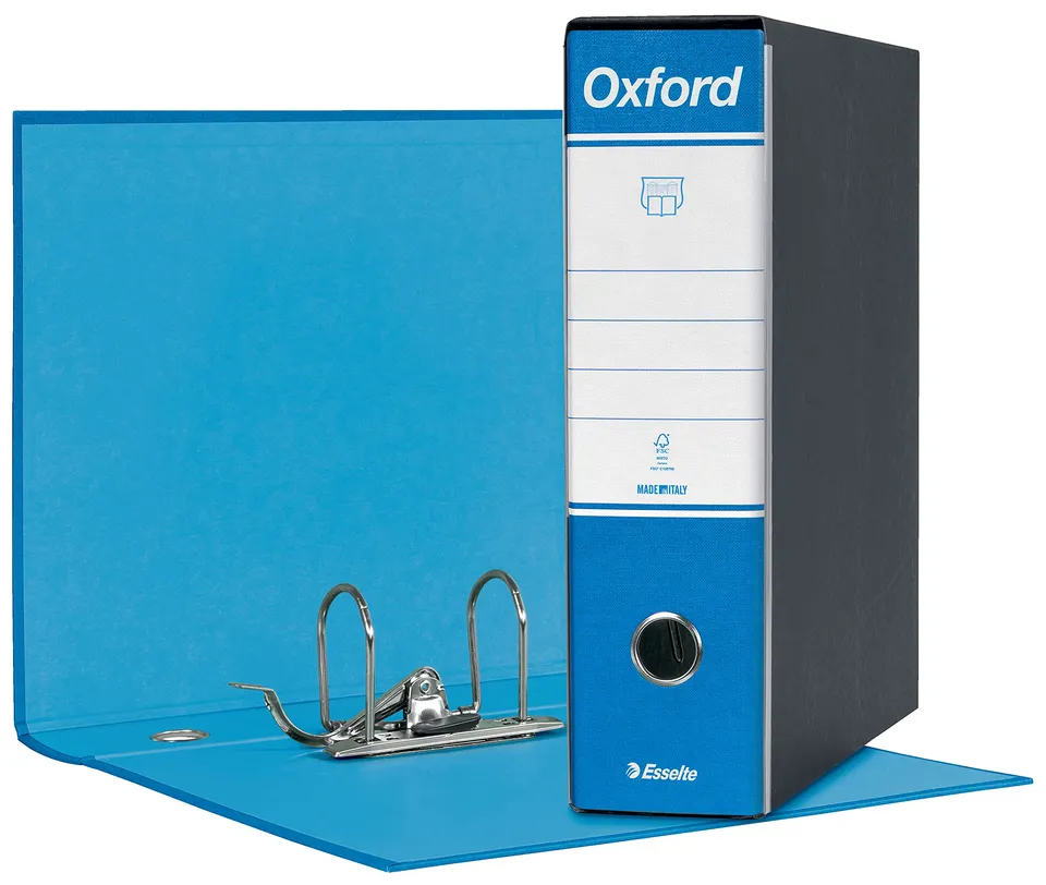 esselte-g83-oxford-registratore-commerciale-dorso-8-cm-azzurro image 1