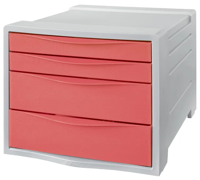 esselte-colour-breeze-cassettiera-4-cassetti-281x244x365-mm-corallo image 1