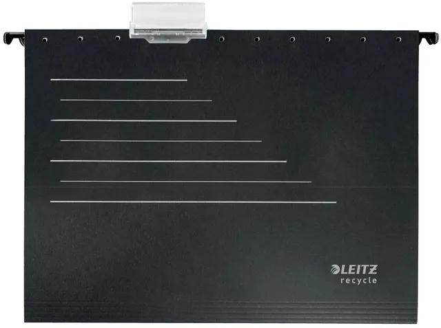 leitz-alpha-recycle-cartella-sospesa-a4-nero-grigio image 1
