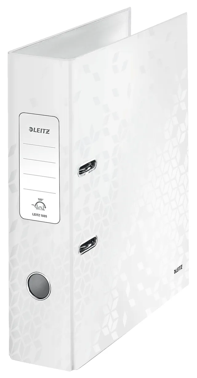 leitz-registratore-a-leva-180-wow-a4-80-mm-bianco image 1