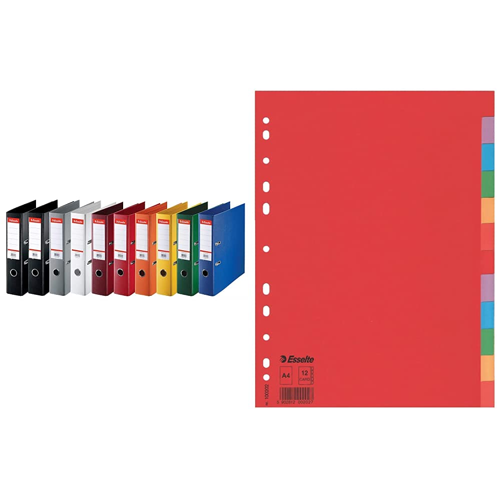 esselte-essentials-raccoglitori-a-leva-a4-dorso-75-mm-550-fogli-10-pezzi-assorti image 7