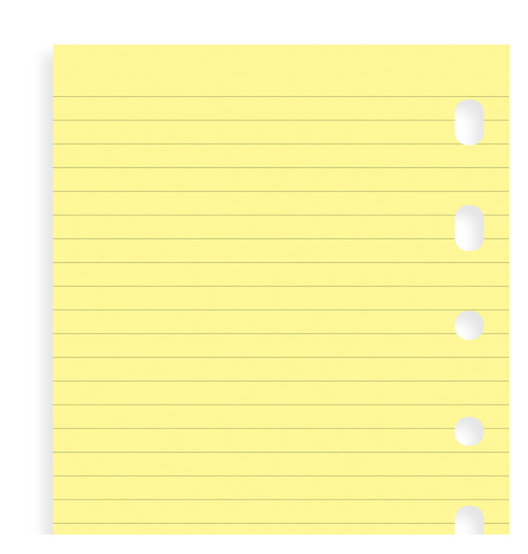 filofax-fogli-a-righe-giallo-pocket-20-fogli image 6