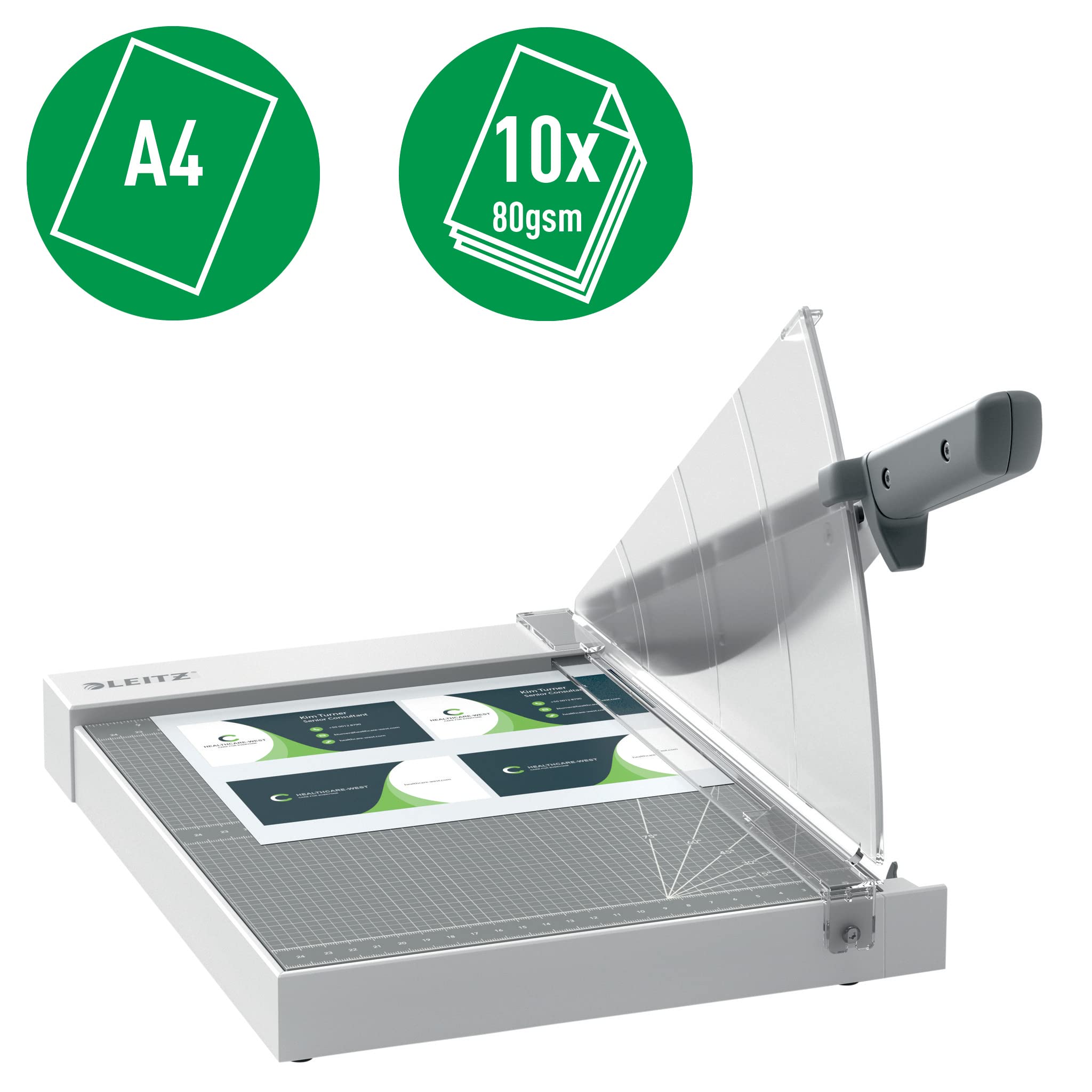 leitz-precision-taglierina-a-ghigliottina-da-ufficio-a4-10-fogli-305-mm image 2