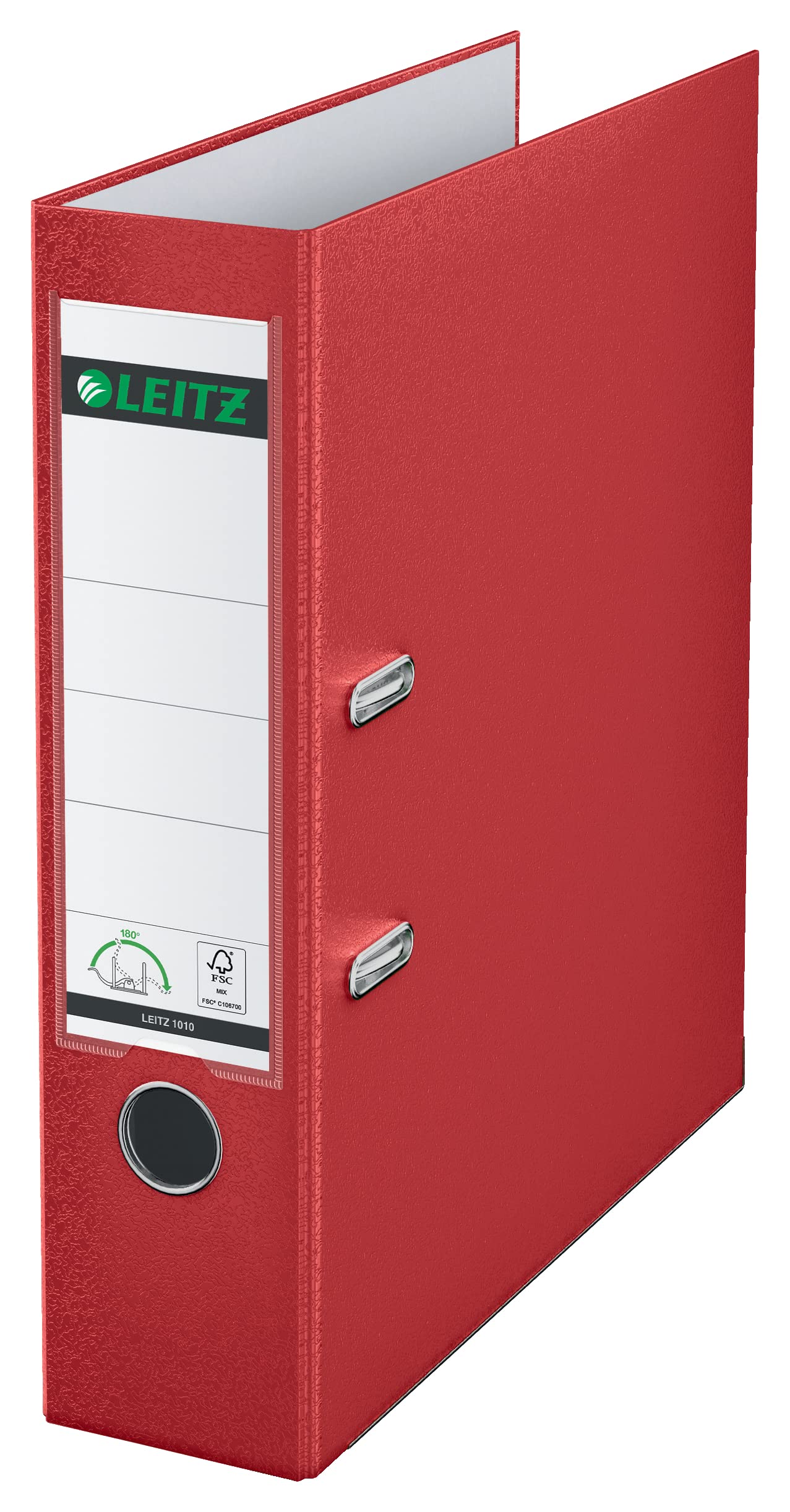 leitz-raccoglitore-con-meccanismo-a-leva-180-dorso-8-2-cm-rosso-10105025 image 1