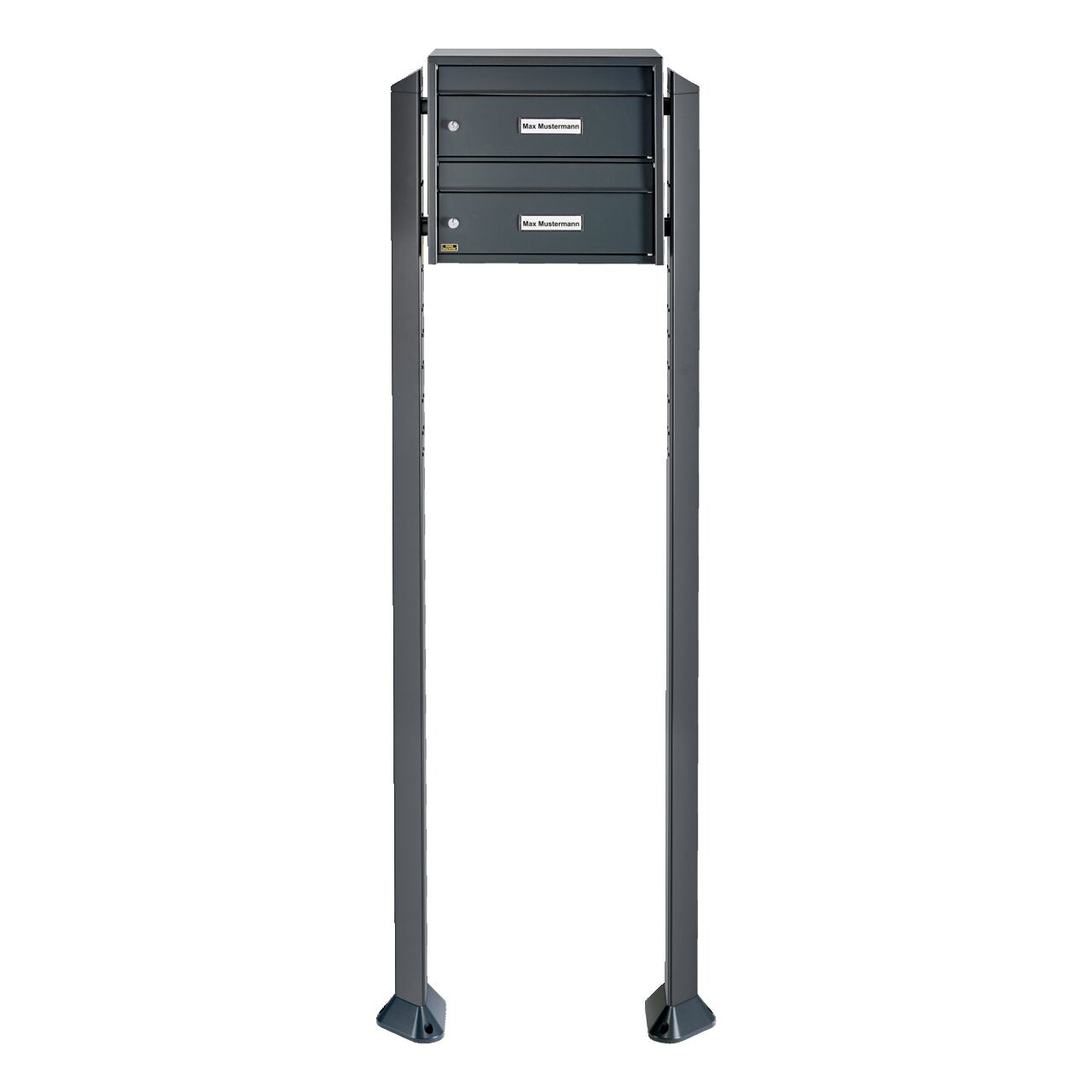burg-w-chter-dual-front-impianto-cassetta-postale-c4-in-acciaio-antracite image 6