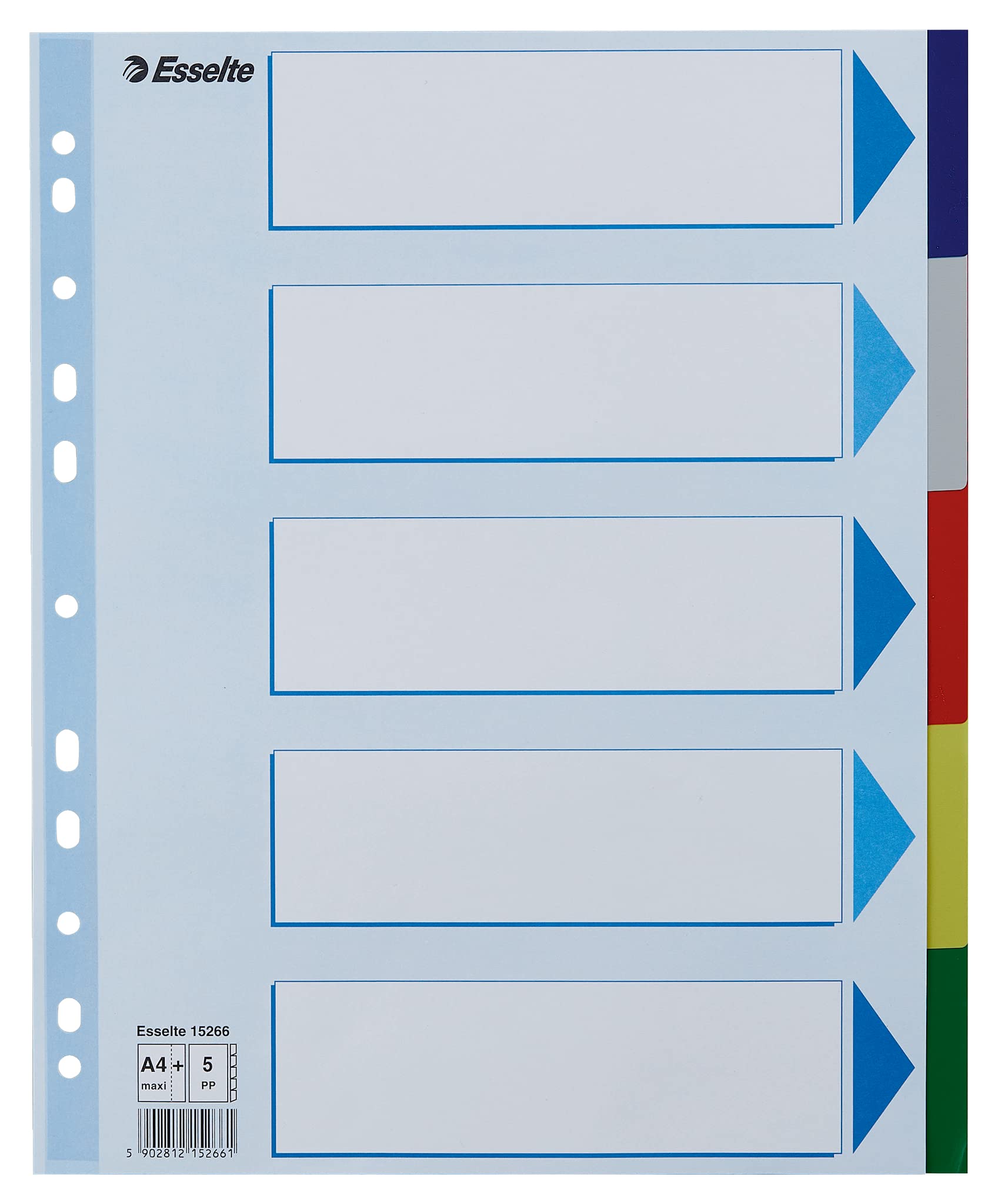 esselte-intercalare-in-ppl-traslucido-6-tasti-formato-maxi-a4 image 6
