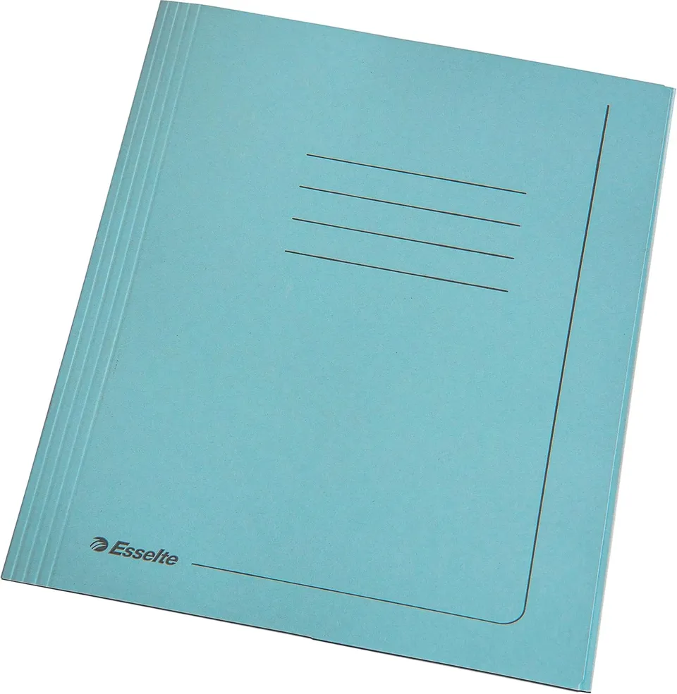 esselte-manilla-cartelline-3-lembi-a4-espandibili-azzurro-25-pezzi image 1