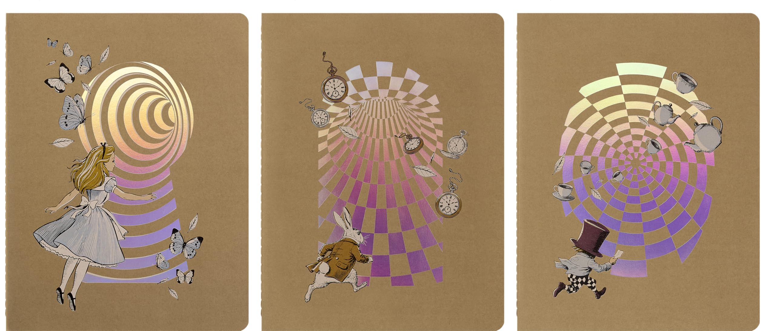 moleskine-cahier-journal-alice-nel-paese-delle-meraviglie-xl-set-3-righe image 2
