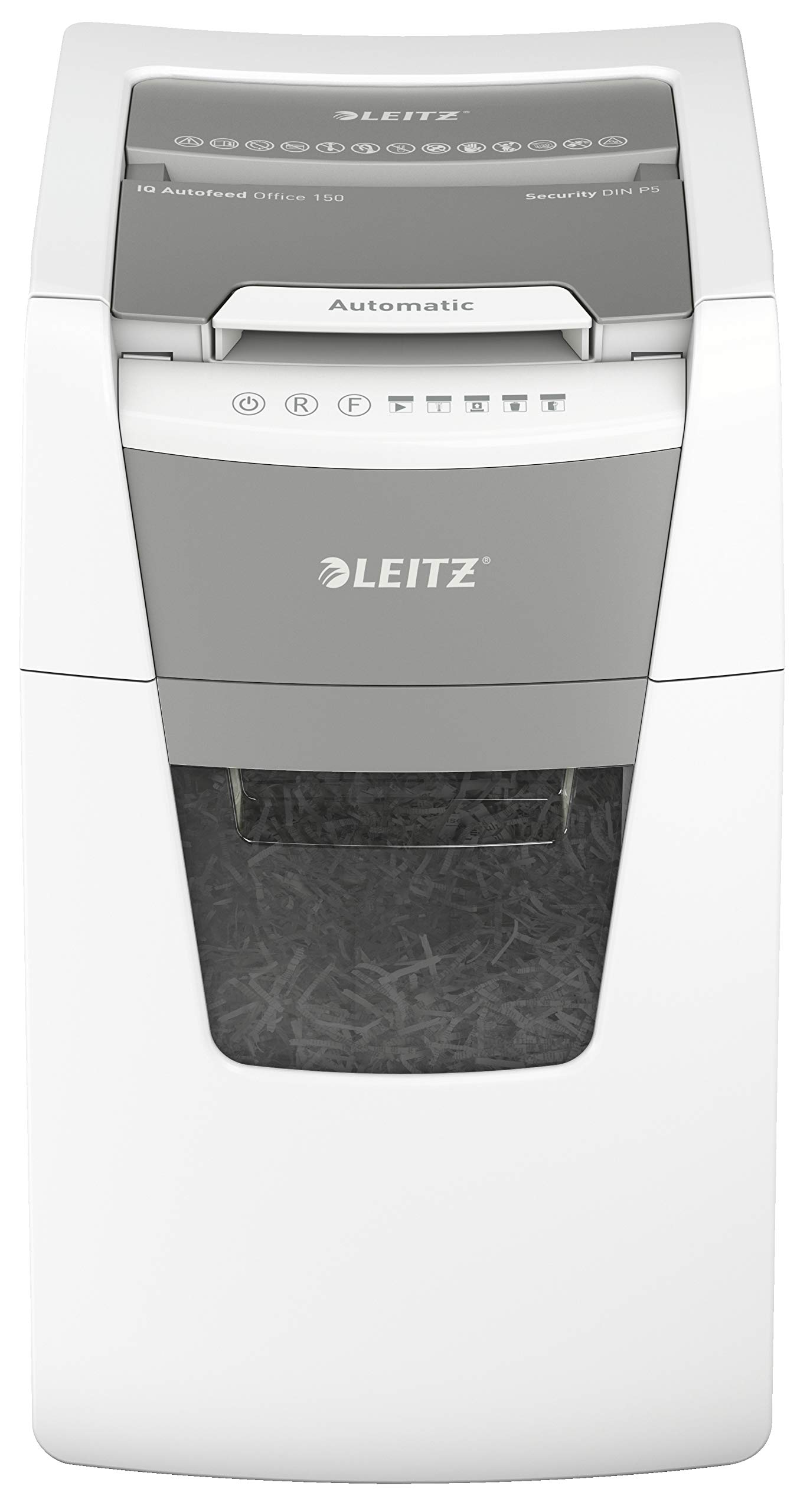 leitz-iq-autofeed-office-p5-distruggidocumenti-automatico-150-fogli-60-litri-bia image 1