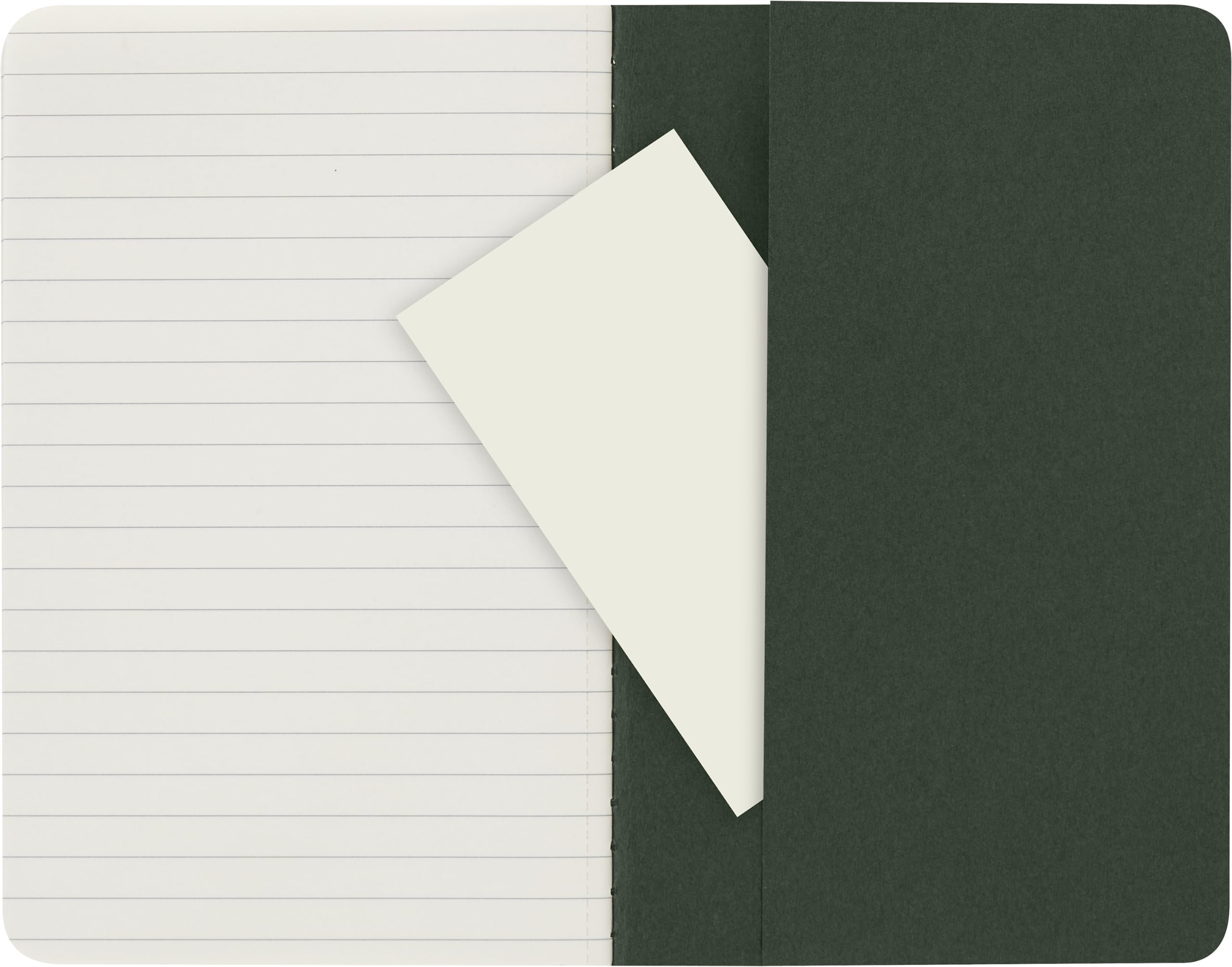 moleskine-cahier-journal-set-3-quaderni-a-righe-tascabile-verde-mirto image 6
