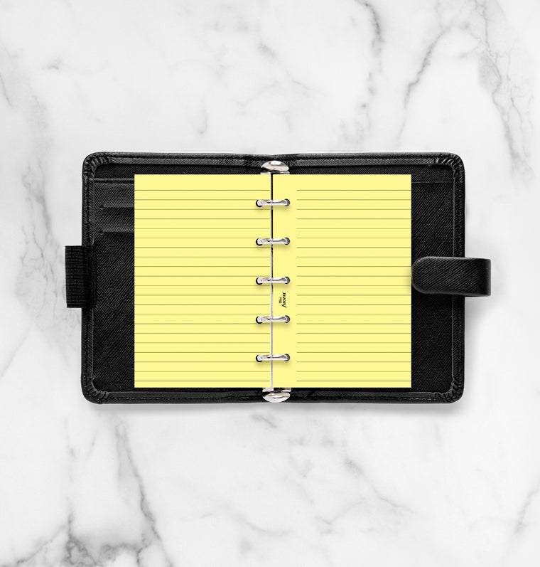 filofax-fogli-a-righe-gialli-mini-20-fogli image 4