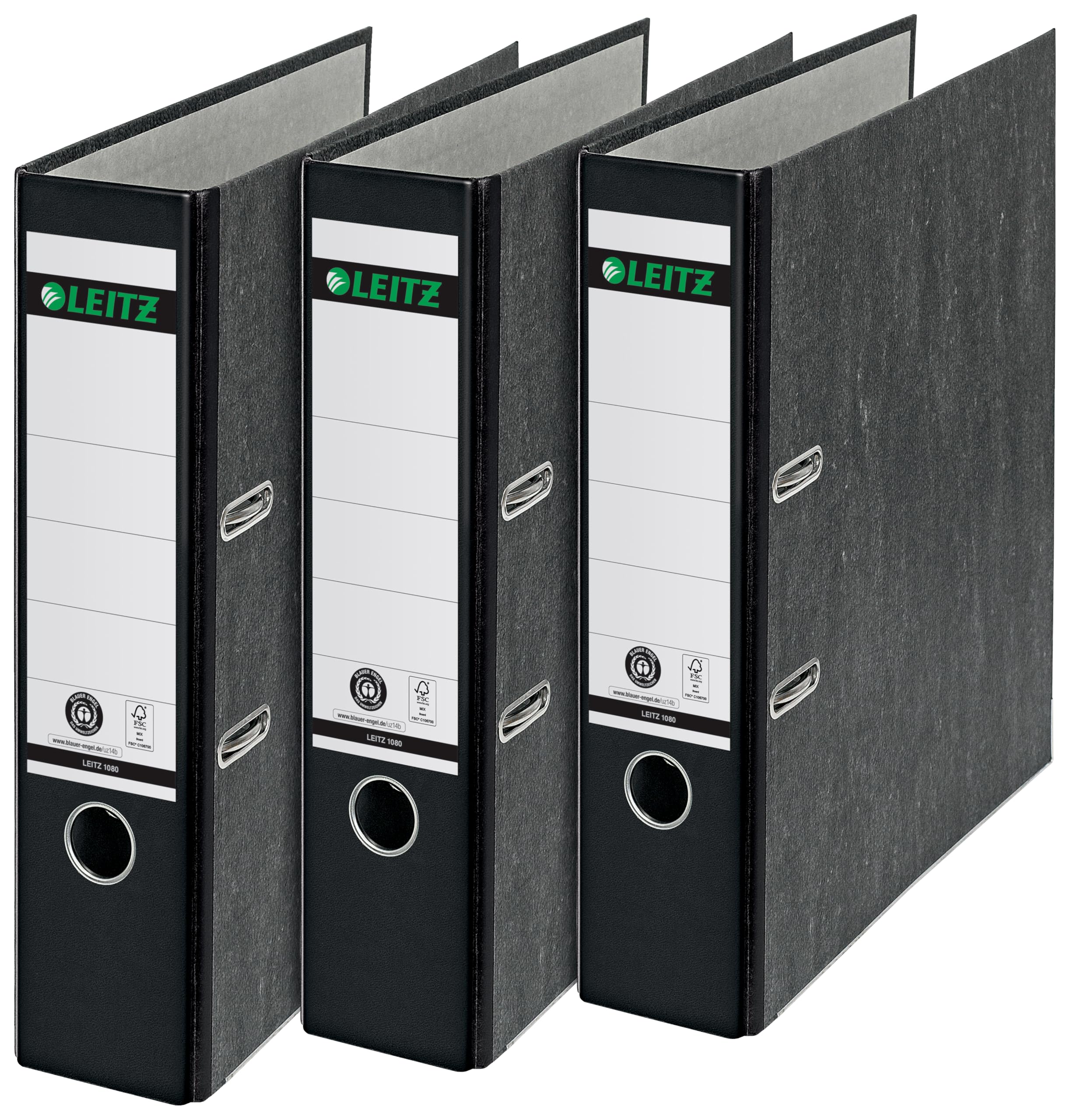 leitz-180a-raccoglitore-a4-nero-con-leva-180-conf-3-pezzi image 1