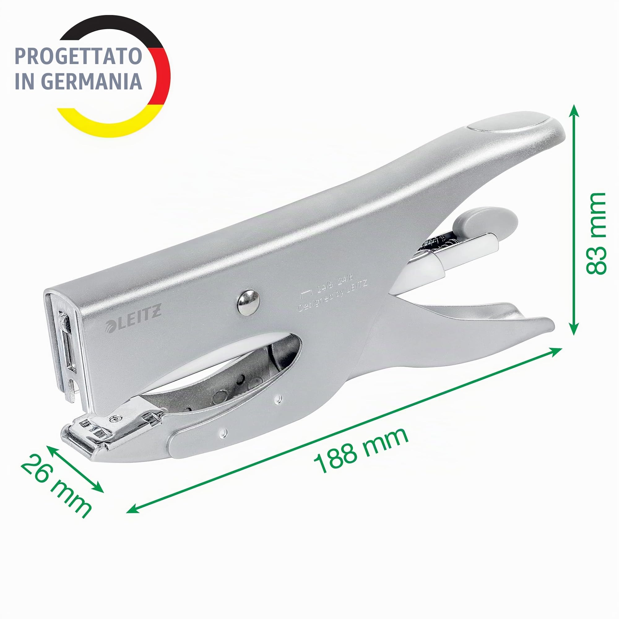 leitz-cucitrice-a-pinza-40-fogli-argento-55490081 image 3