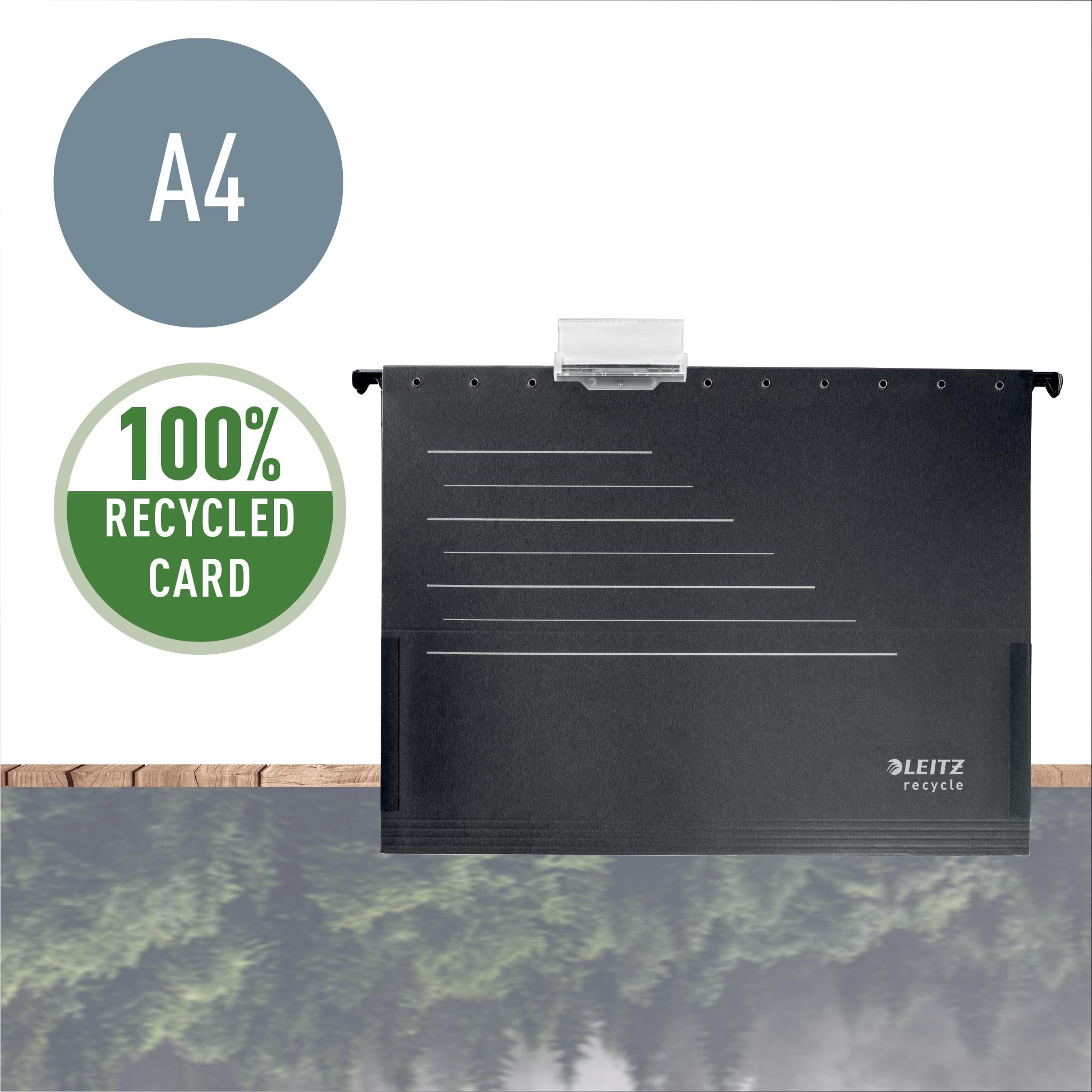leitz-alpha-recycle-cartella-sospesa-a4-nero-grigio image 2