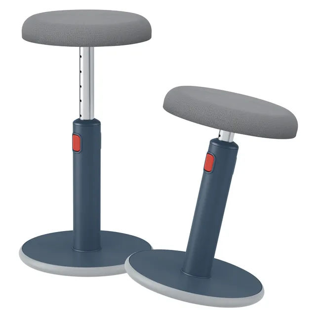 leitz-ergo-cosy-active-sgabello-ergonomico-grigio-velluto-46-79-cm image 1