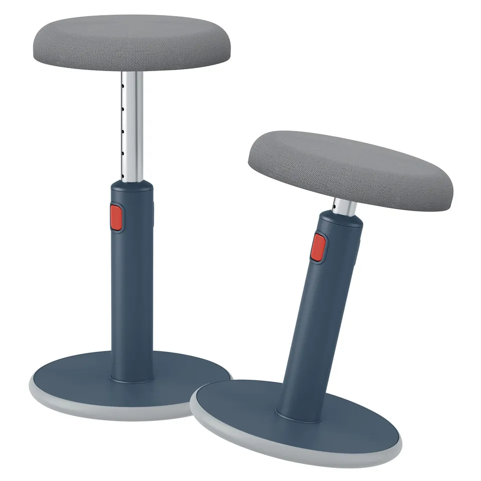 leitz-ergo-cosy-active-sgabello-ergonomico-grigio-velluto-46-79-cm image 1