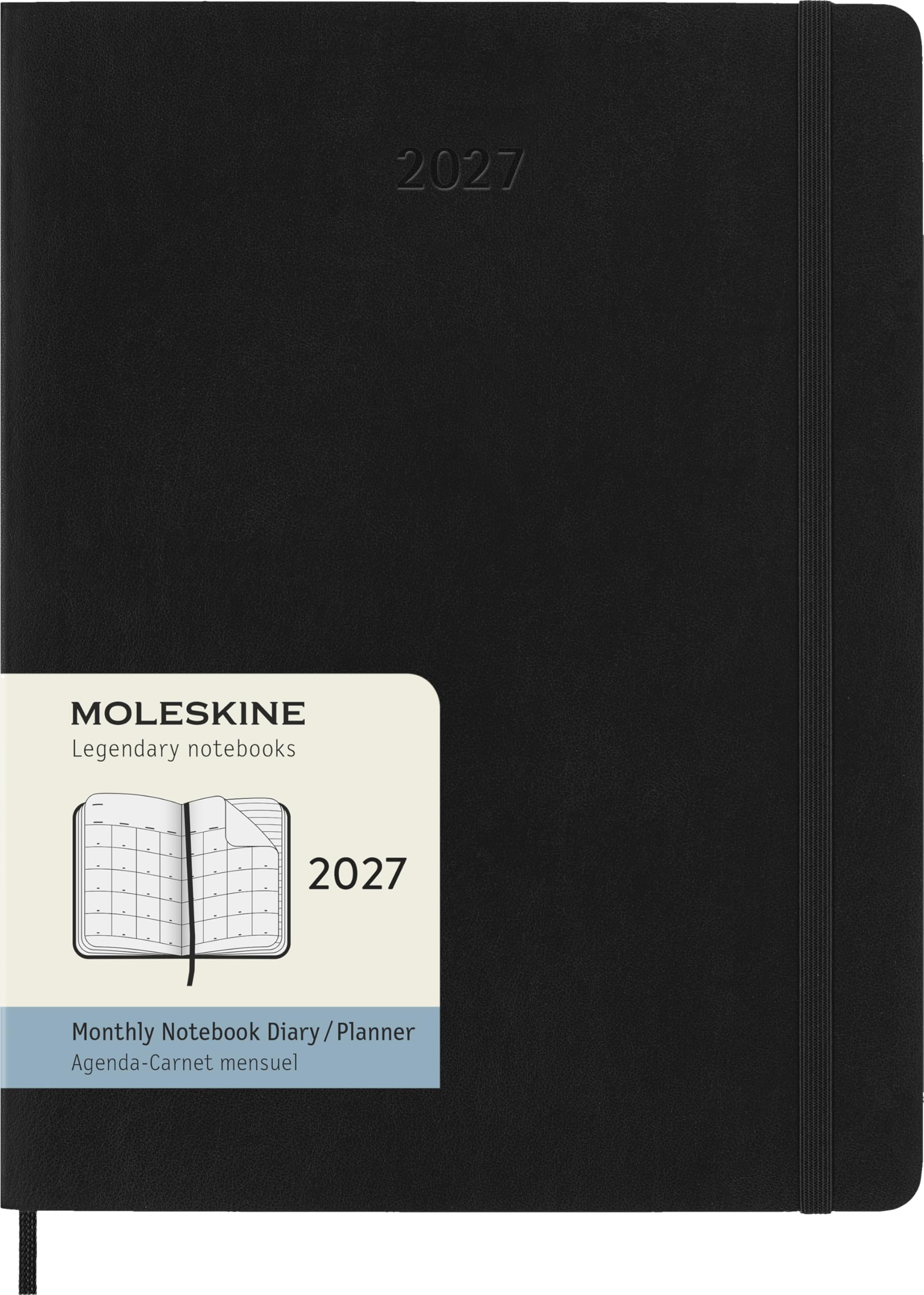 moleskine-agenda-mensile-2027-xl-19x25-cm-nero image 1