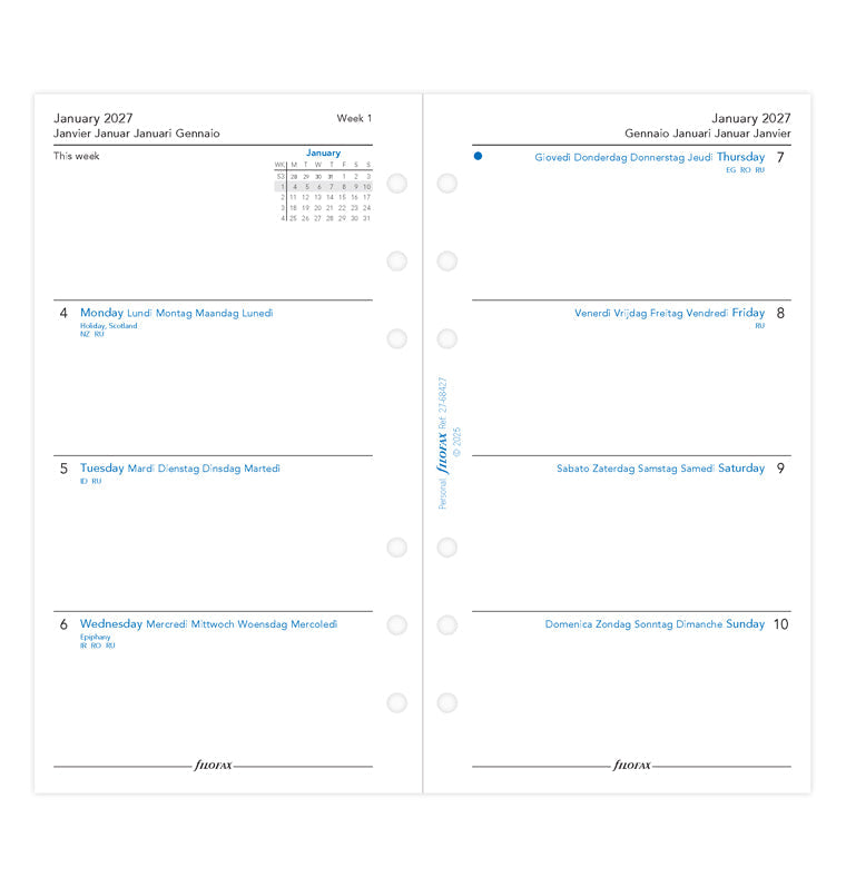 filofax-calendario-1-settimana-su-2-pagine-personal-2027-multilingua image 4