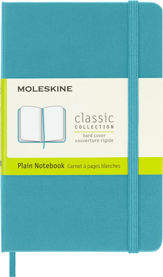 moleskine-classic-notebook-pocket-9x14-cm-pagine-bianche-azzurro image 1