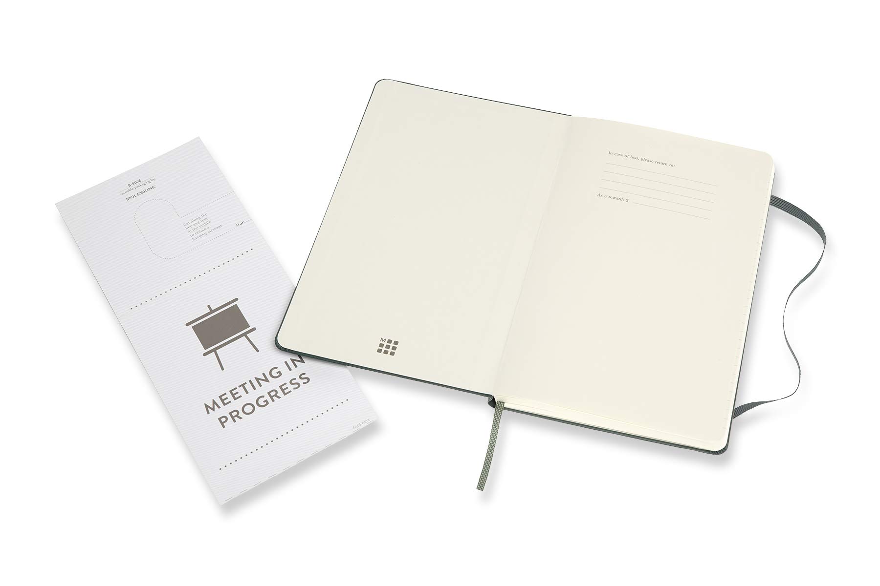 moleskine-pro-notebook-large-13x21-cm-verde-bosco-copertina-rigida image 7