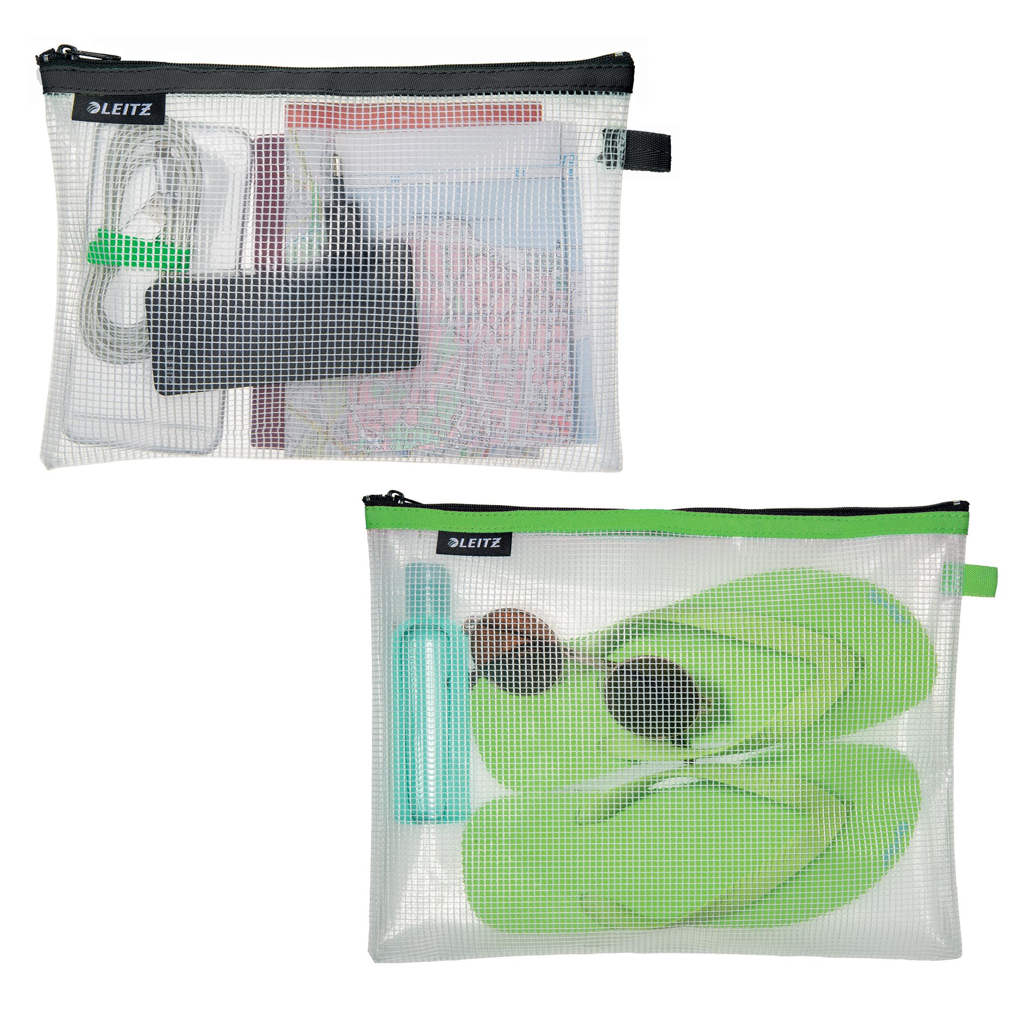 leitz-wow-set-4-buste-da-viaggio-s-m-l-cosmetici-trasparenti image 3