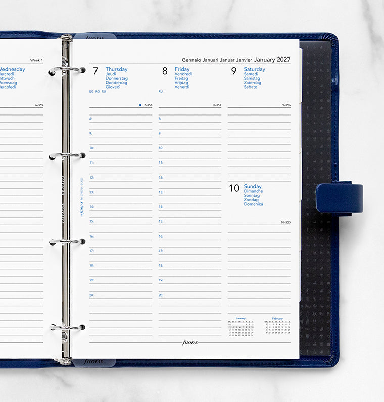 filofax-the-original-ricarica-agenda-a4-2027-1-settimana-su-2-pagine-con-orario- image 2