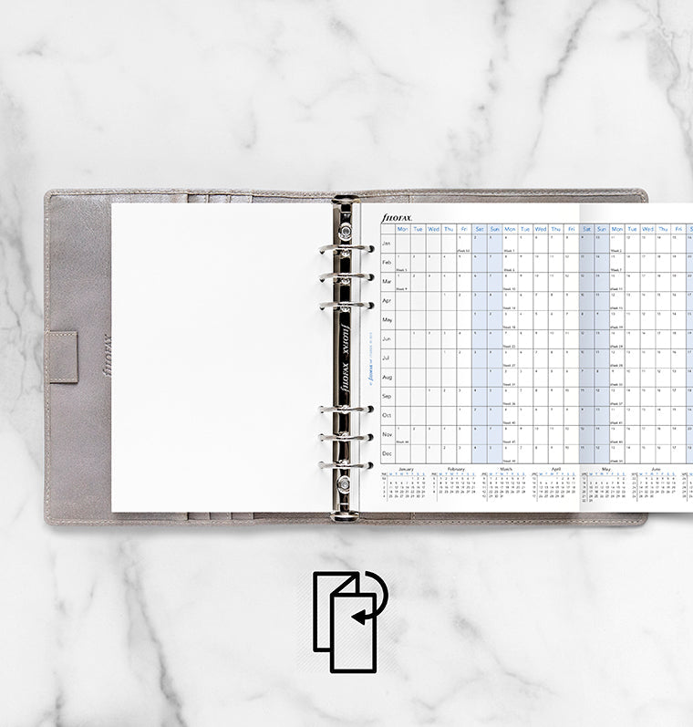 filofax-planner-annuale-orizzontale-a5-inglese-2027 image 3