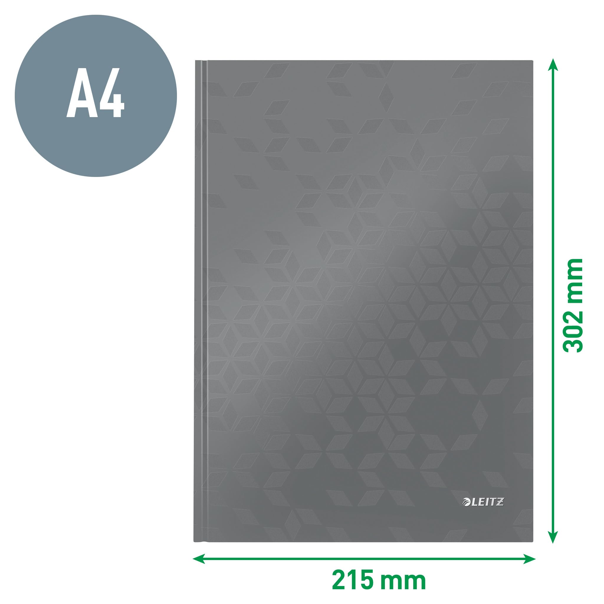 leitz-wow-quaderno-80-fogli-a-quadretti-a4-acqua-marina-metallizzato image 4