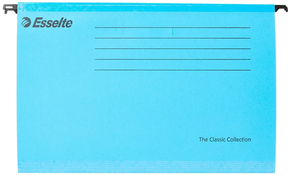esselte-the-classic-collection-cartelle-sospese-390-v-3-cm-25-pezzi-blu image 1