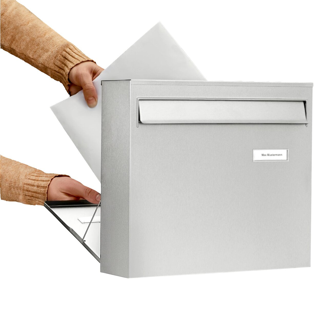 burg-w-chter-borkum-3878-ni-cassetta-postale-da-recinzione-inox-c4 image 2