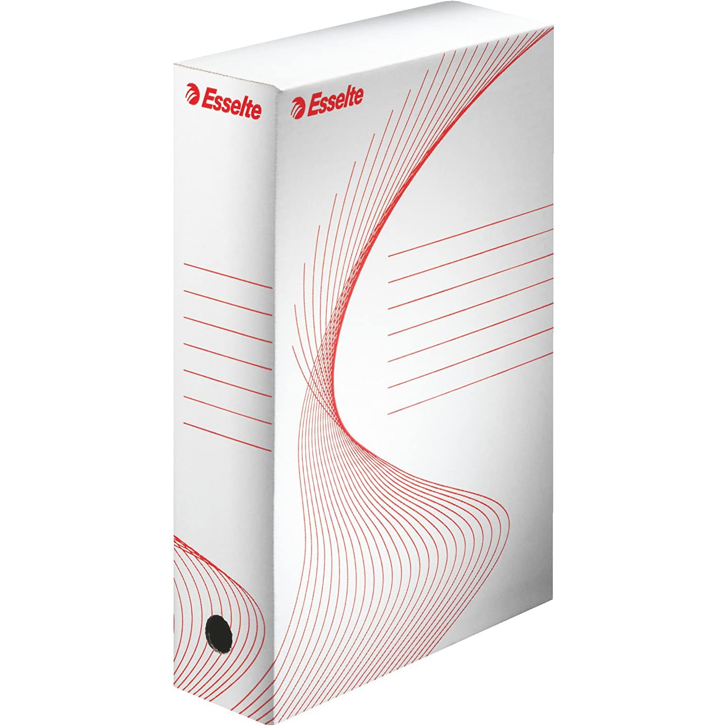 esselte-boxy-80-scatola-archivio-a4-25x35x8-cm-bianca-128003-confezione-10-pezzi image 1