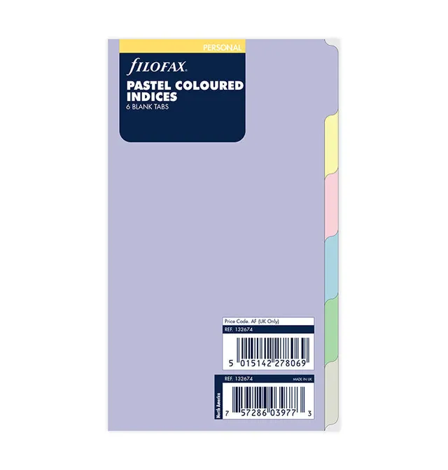 filofax-divisori-pastello-personal-organiser-a-6-tabs image 1