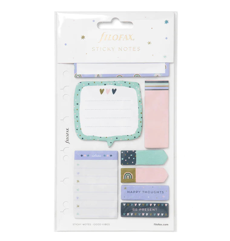 filofax-good-vibes-sticky-notes-riposizionabili-a5-set-200-foglietti image 2