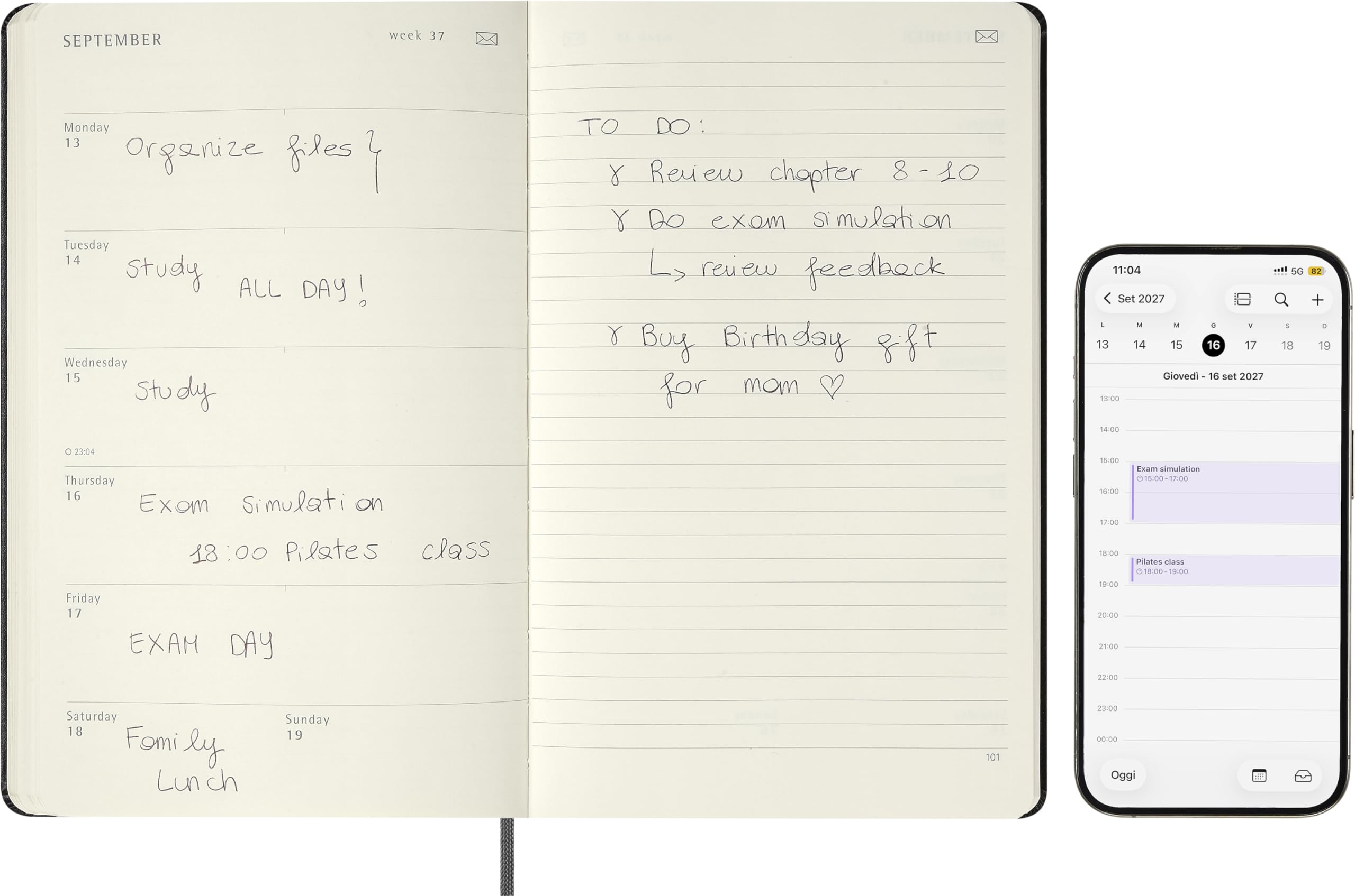 moleskine-smart-planner-2027-settimanale-large-nero-13x21-cm image 4