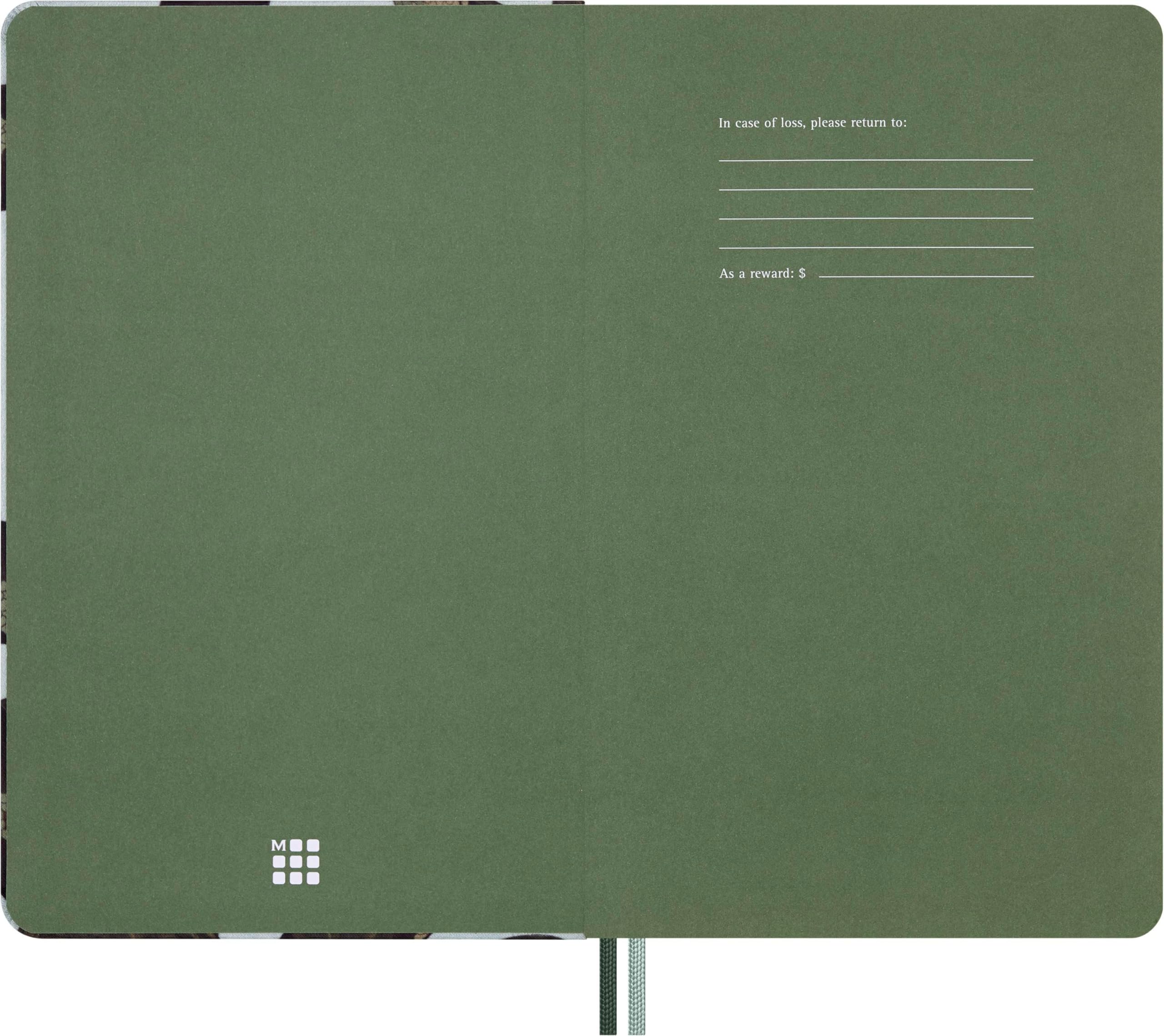 moleskine-anno-del-serpente-taccuino-large-13x21-cm-righe-design-foglie-copertin image 2