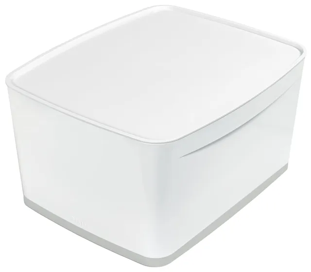 leitz-mybox-contenitore-con-coperchio-large-18-l-bianco-grigio image 1