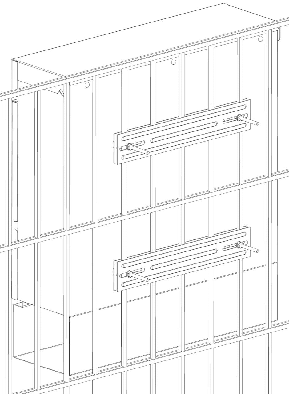 burg-w-chter-bk-zaun-kit-3825-ni-kit-fissaggio-cassetta-postale-per-recinzione image 3