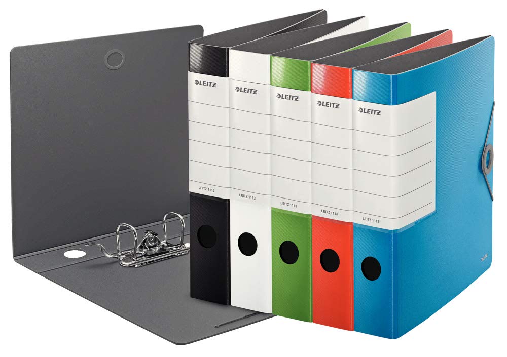 leitz-180-registratore-polyfoam-formato-commerciale-dorso-6-2-cm-nero-11130095 image 3