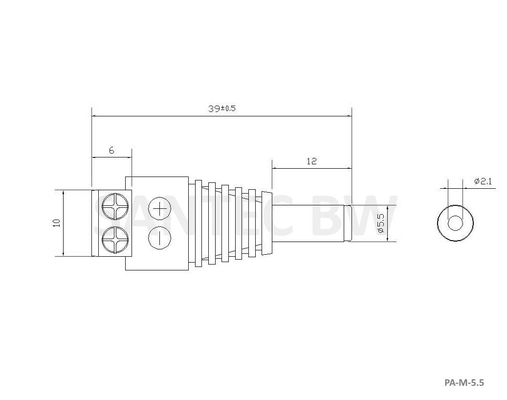 burg-w-chter-pa-m-5-5-10-adattatore-dc-a-terminale-2-pin-10-pezzi image 2
