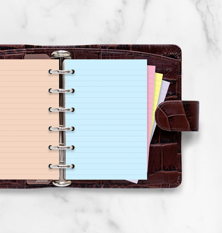 filofax-fogli-a-righe-colorati-pocket-30-pz image 3