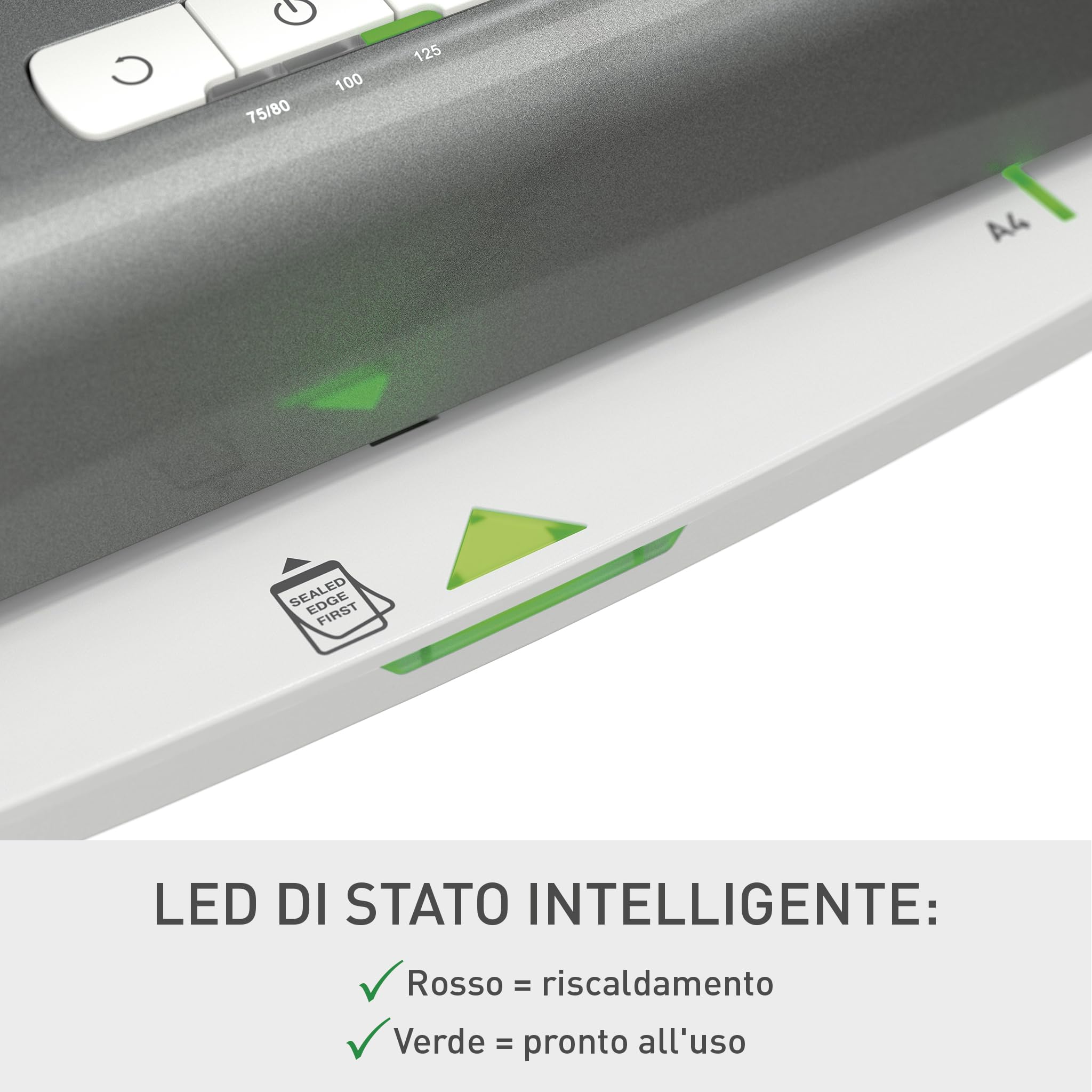 leitz-ilam-office-a4-plastificatrice-argento-con-2-rulli-72510084 image 5