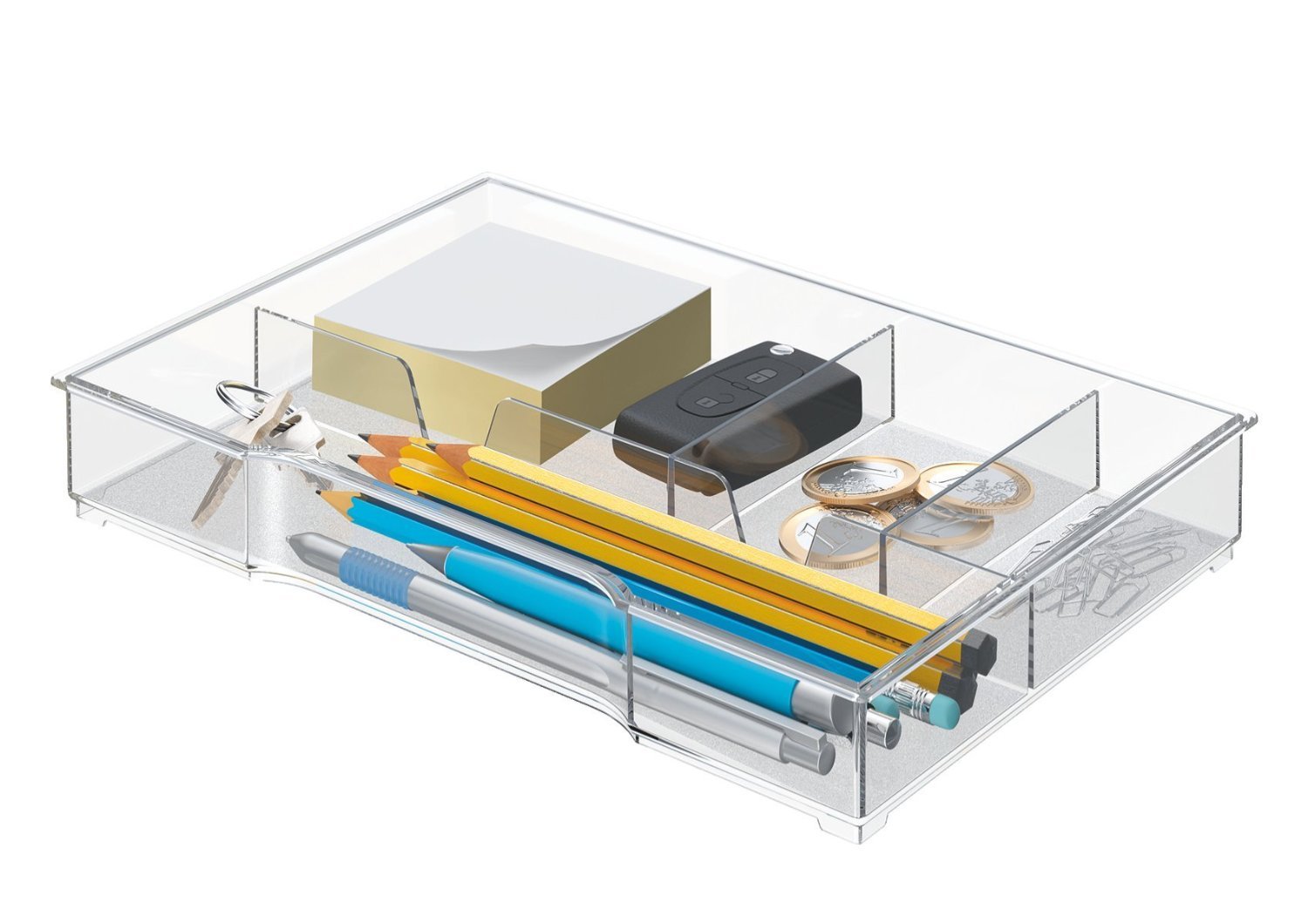 leitz-plus-cube-52150002-vaschetta-organizer-trasparente-4-scomparti image 2