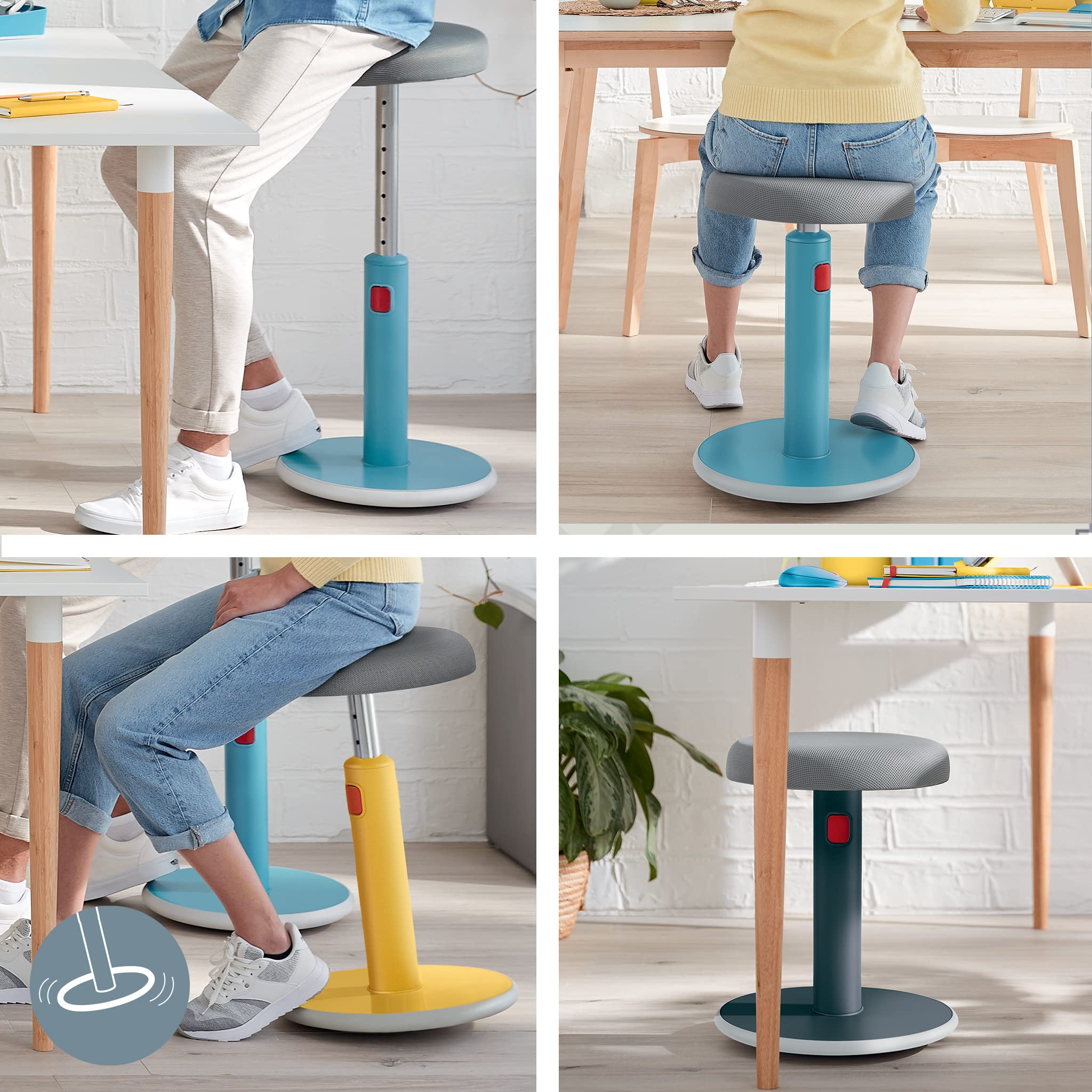 leitz-ergo-cosy-active-sgabello-ergonomico-grigio-velluto-46-79-cm image 5