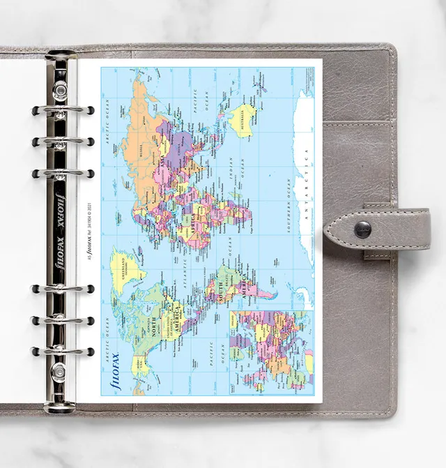 filofax-mappa-del-mondo-a5-per-organiser-e-clipbook image 1