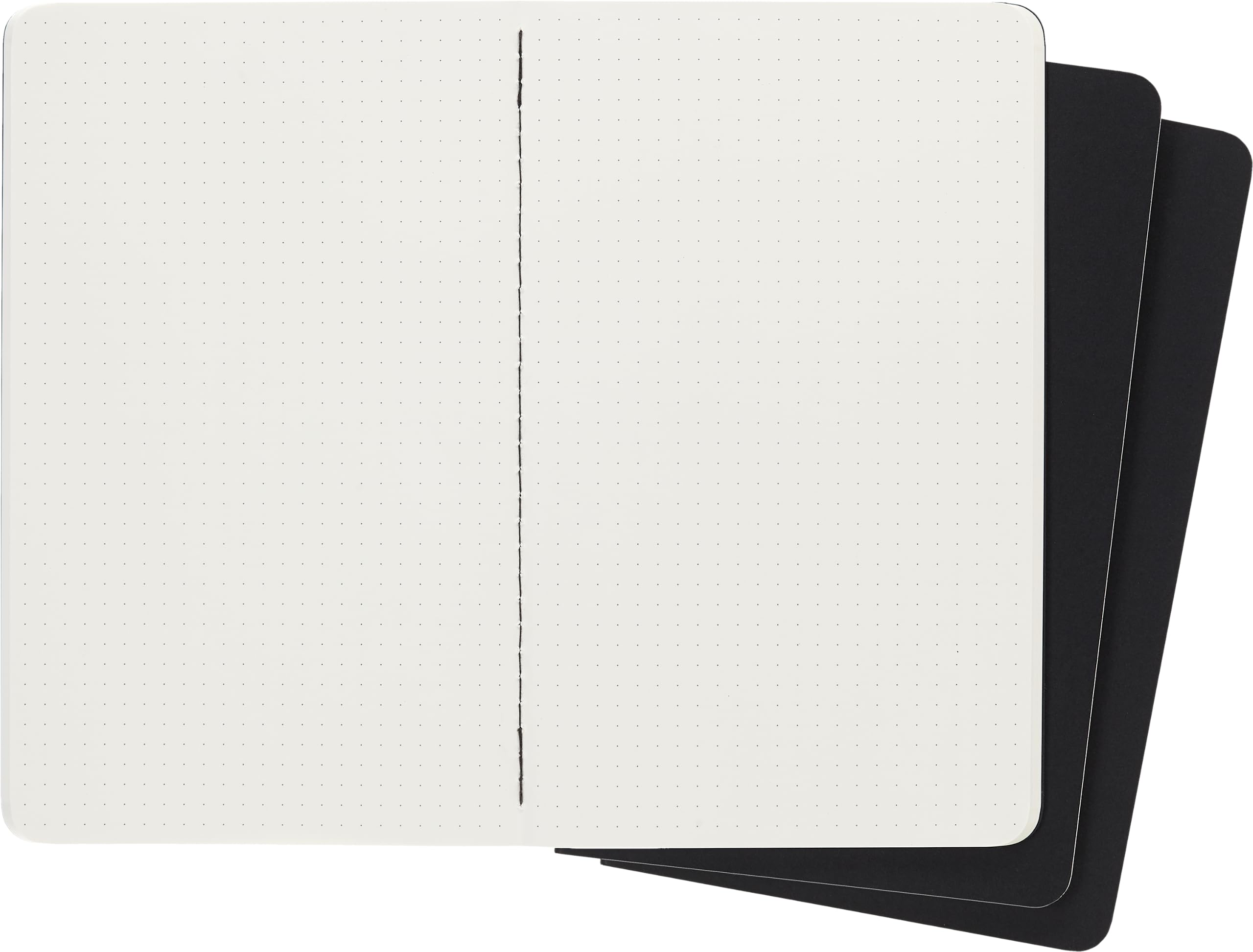 moleskine-cahier-journal-set-3-quaderni-puntinati-large-13x21-cm-nero image 3