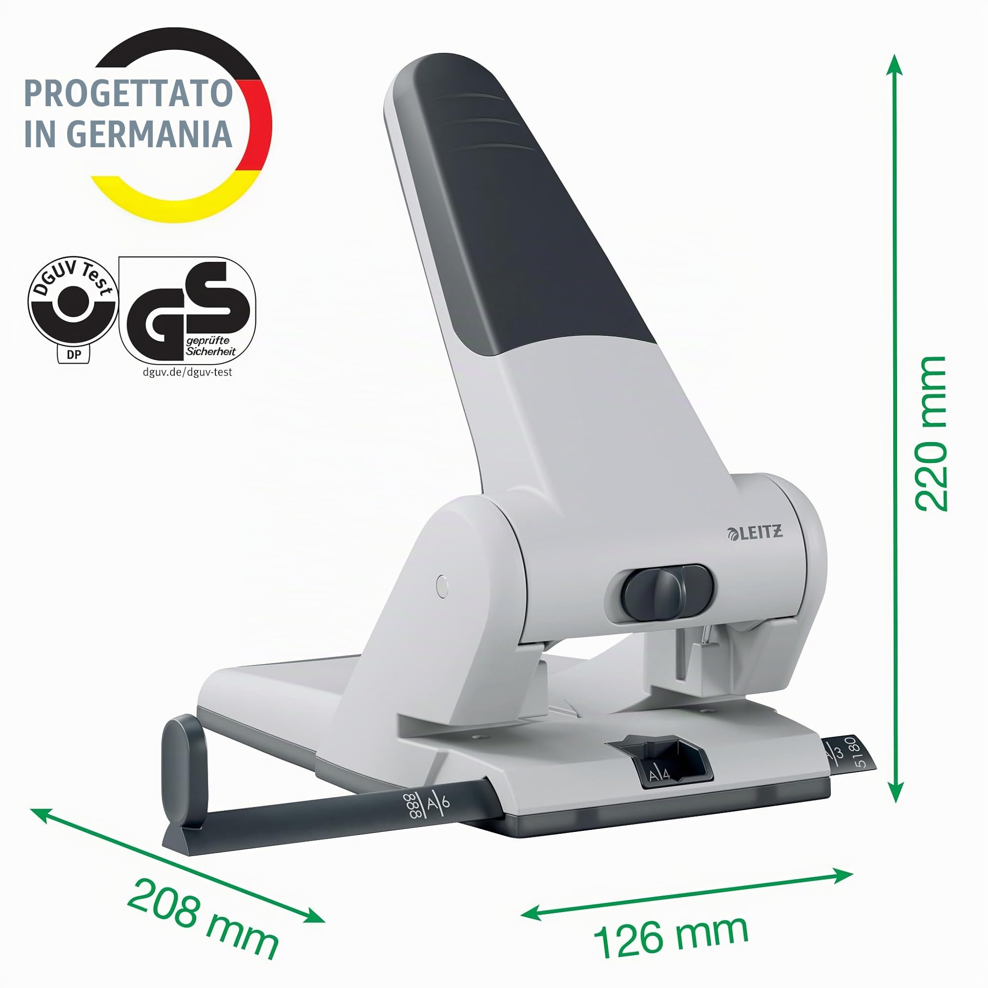 leitz-nexxt-perforatrice-da-ufficio-2-fori-65-fogli-rossa-51800025 image 3