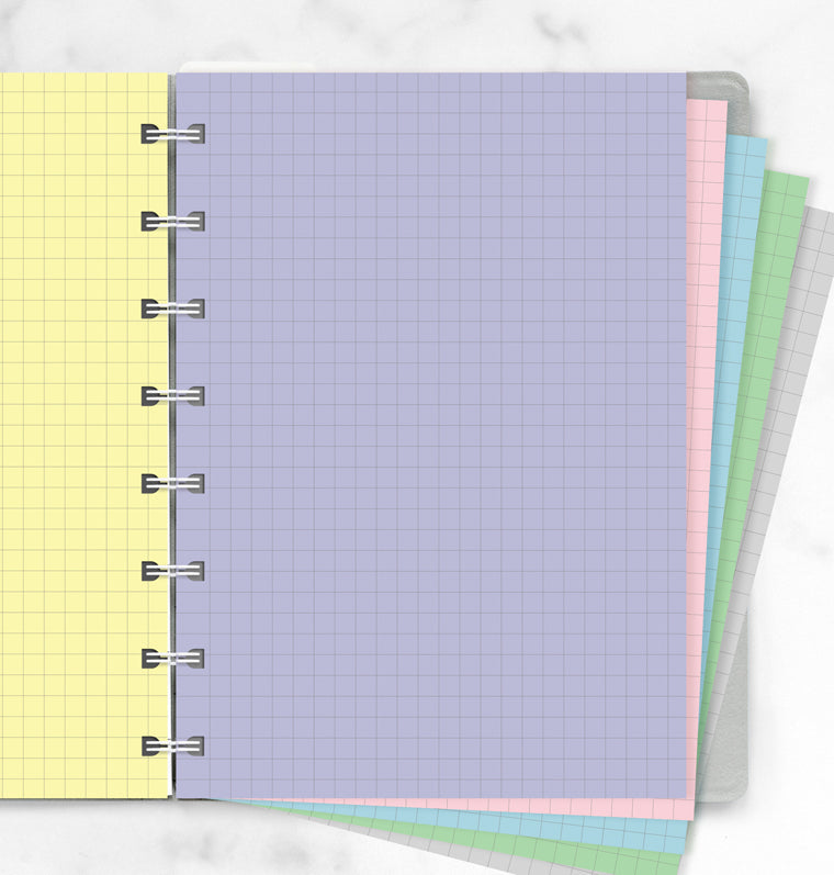 filofax-notebook-refill-a5-pastello-a-quadretti image 2