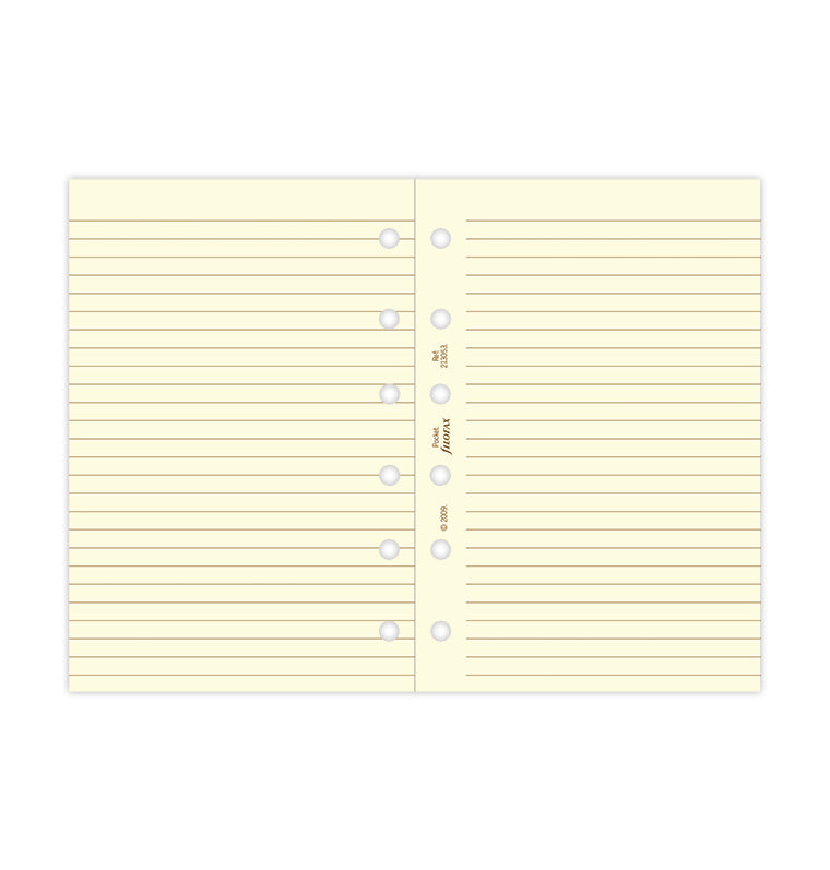 filofax-fogli-a-righe-crema-pocket-ricarica-20-fogli image 4