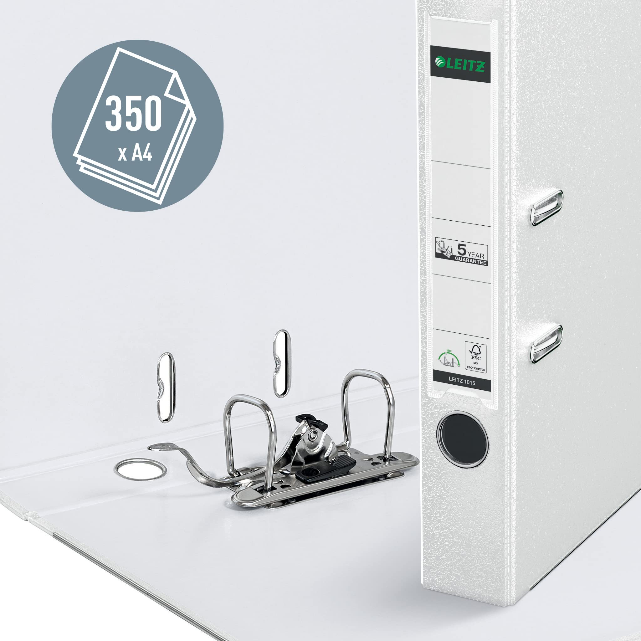 leitz-registratore-180-dorso-5-2-cm-bianco-10155001 image 3